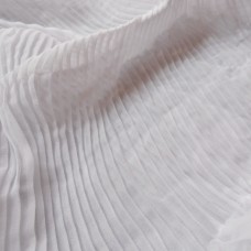 Ткань Шифон плиссированный (белый)